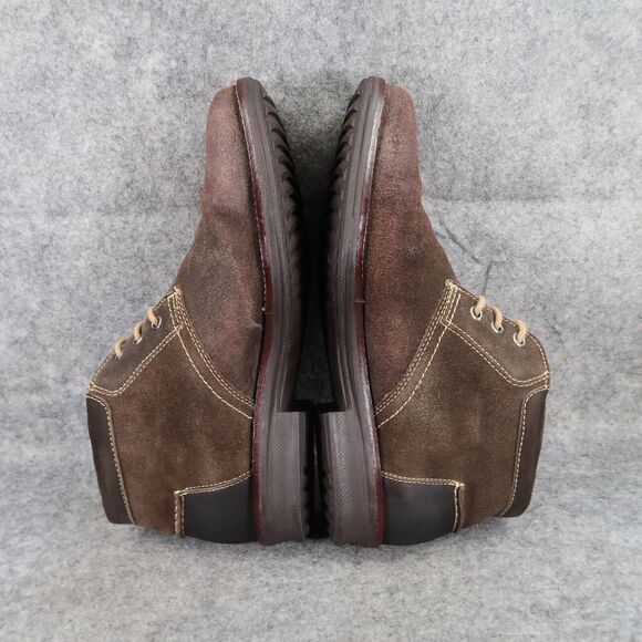 Sandro Moscoloni Shoes Mens 9 Boots Chukka Casual Leather Brown Classic Comfort